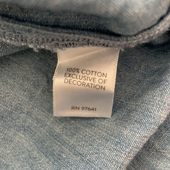 J. Jill Denim Chambray Embroidered Tunic Top - Picture 6 of 6